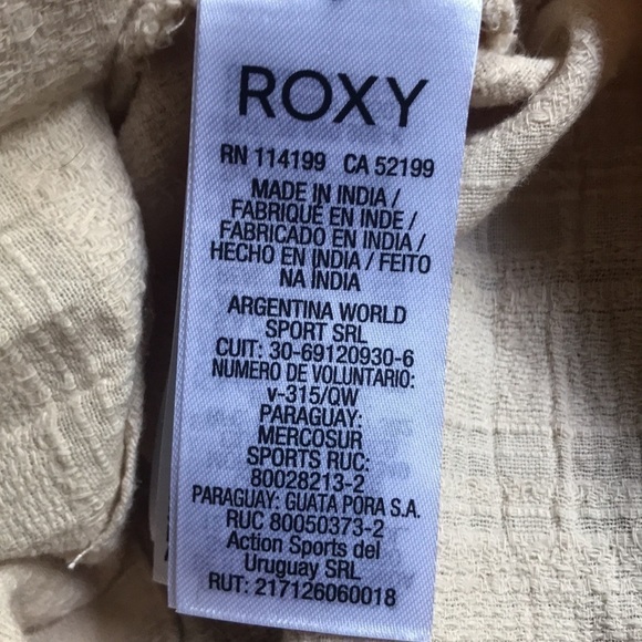 NEW Roxy Tan Crop Strap Top XL - Picture 5 of 5